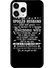 Load image into Gallery viewer, Shes Stubborn Messy And A Brat At Times Black Gift For Husband Phone case
