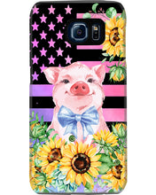 Load image into Gallery viewer, Pig America Flag Sunflower Special Custom Design Phone case
