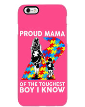 Load image into Gallery viewer, Proud Mama Of The Touchest Boy I Know Autism's Day Gift Phone case
