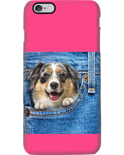 Load image into Gallery viewer, Australian Shepherd In Denim Pocket Gift For Dog Lovers Phone case
