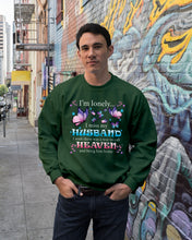 Load image into Gallery viewer, I'm Lonely I Miss My Husband Butterfly Gift For Lover Sweatshirt
