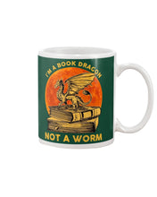 Load image into Gallery viewer, I'm A Book Dragon Not A Worm Gift For Dragon Lovers Mug
