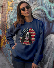 Load image into Gallery viewer, English Cocker Spaniel US Sunflower Gift For Dog Lovers Sweatshirt
