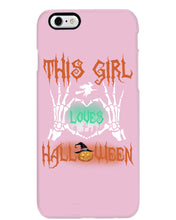 Load image into Gallery viewer, This Girl Loves Halloween Gift For Girls Phone case

