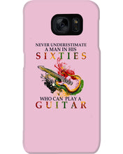 Load image into Gallery viewer, Never Underestimate A 60 Year Old Man Can Play A Guitar Phone case
