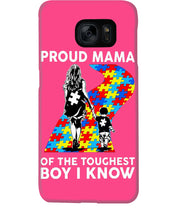 Load image into Gallery viewer, Proud Mama Of The Touchest Boy I Know Autism's Day Gift Phone case
