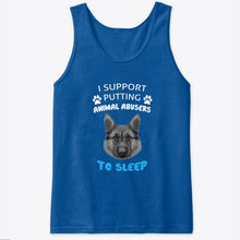 Load image into Gallery viewer, I Support Putting Animal Abusers To Sleep Gift For Dog Lovers Unisex Tank Top
