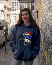 Load image into Gallery viewer, Eagle Giant Scratch USA Flag Gift For Women Hoodie
