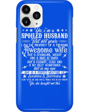 Load image into Gallery viewer, Shes Stubborn Messy And A Brat At Times Black Gift For Husband Phone case
