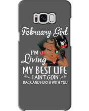 Load image into Gallery viewer, Betty Boop February Girl Living My Best Life Birthday Meaningful Gift Phone case
