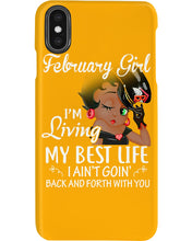 Load image into Gallery viewer, Betty Boop February Girl Living My Best Life Birthday Meaningful Gift Phone case
