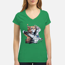 Load image into Gallery viewer, Vintage Funny Cat Love Trending Gift For Cat Lovers Ladies V-Neck
