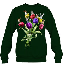 Load image into Gallery viewer, Vintage Funny Donkey With Tulip Trending For Donkey Lovers Sweatshirt
