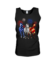Load image into Gallery viewer, Lovely Phone Case Horse Freedom Firework Gift For Horse Lovers Unisex Tank Top
