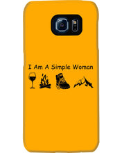 Load image into Gallery viewer, Simple Woman Loves Wine Camping Shoes And Climbing Phone case

