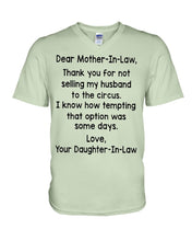 Load image into Gallery viewer, Daughter In Law Gift For Mother In Law I Know How Tempting That Option Was Some Days Guys V-Neck
