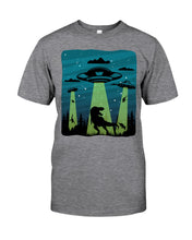 Load image into Gallery viewer, UFA Dinosaur T Rex Sky Full Of Stars Guys Tee
