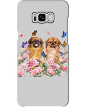 Load image into Gallery viewer, Pekingese With Peonies Gift For Dog Lovers Phone case
