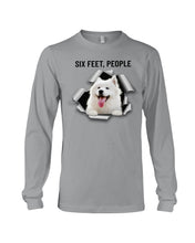 Load image into Gallery viewer, Six Feet People Alaska Husky  Unique Custom Design For Dog Lovers Unisex Long Sleeve
