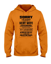 Load image into Gallery viewer, Gift For Husband Taken By A November Sexy Wife Who Happens To Cuss A Lot Hoodie
