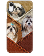 Load image into Gallery viewer, Three Cute Shih Tzu In Bag Gift For Dog Lovers Phone case
