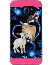 Load image into Gallery viewer, Lovely Phone Case Twinkling Blue Heart Gift For Goat Lovers Phone case
