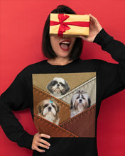 Load image into Gallery viewer, Three Cute Shih Tzu In Bag Gift For Dog Lovers Unisex Long Sleeve
