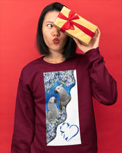 Load image into Gallery viewer, Magical Gray Couple African Parrot Gift For Bird Lovers Sweatshirt
