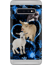 Load image into Gallery viewer, Lovely Phone Case Twinkling Blue Heart Gift For Goat Lovers Phone case
