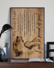 Load image into Gallery viewer, Mom Gift For Daughter With Lovely Words Remember How Much You Are Loved Vertical Poster
