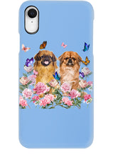 Load image into Gallery viewer, Pekingese With Peonies Gift For Dog Lovers Phone case
