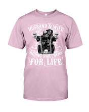 Load image into Gallery viewer, Husband And Wife Riding Partners For Life For Family Guys Tee
