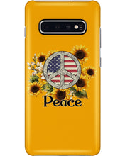 Load image into Gallery viewer, Peace Sign Sunflower Birthday Gift For Girls Phone case
