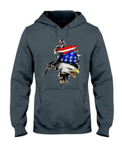 Load image into Gallery viewer, Eagle Giant Scratch USA Flag Gift For Women Hoodie
