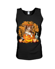 Load image into Gallery viewer, Chihuahua Book Pumpkin Halloween Gift For Dog Lovers Unisex Tank Top
