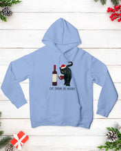 Load image into Gallery viewer, Cat Drink And Be Merry Meaningful Gift For Women Hoodie
