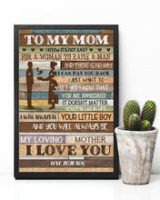 Load image into Gallery viewer, Giving For Mum Let You Know You're Appreciated   Custom Design Vertical Poster
