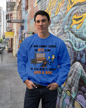 Load image into Gallery viewer, A Man Loves Beer And Dachshund Gift For Dog Lovers Sweatshirt
