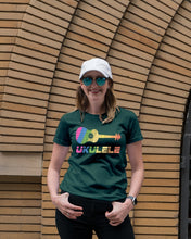 Load image into Gallery viewer, Ukulele Colorful Design Gift For Ukulele Players Ladies Tee
