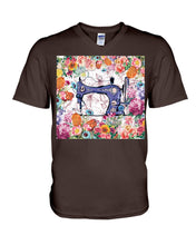 Load image into Gallery viewer, Embroidery Machine Flower Special Custom Design   For Girls Guys V-Neck
