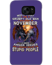 Load image into Gallery viewer, Walk Away I Am A Grumpy Old Man Who Was Born In November Birthday Gift Phone case
