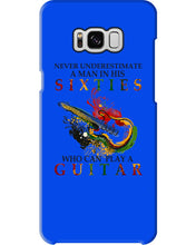 Load image into Gallery viewer, Never Underestimate A 60 Year Old Man Can Play A Guitar Phone case
