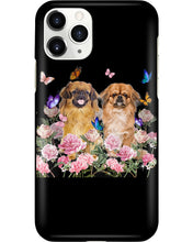 Load image into Gallery viewer, Pekingese With Peonies Gift For Dog Lovers Phone case
