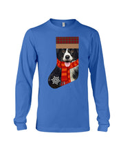 Load image into Gallery viewer, Santa Border Collie In Stock Gift For Dog Lovers Unisex Long Sleeve
