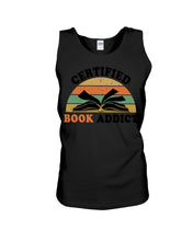 Load image into Gallery viewer, Certified Book Addicts Retro Vintage Gift For Books Lovers Unisex Tank Top
