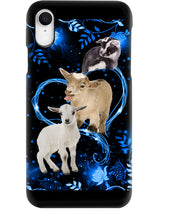 Load image into Gallery viewer, Lovely Phone Case Twinkling Blue Heart Gift For Goat Lovers Phone case
