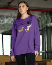 Load image into Gallery viewer, Funny Difference Between Me And Other Psychotherapists Unicorn And Horse Unisex Long Sleeve

