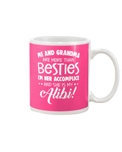 Load image into Gallery viewer, Me And Grandma Are More Than Besties Custom Gift For Family Mug
