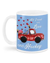 Load image into Gallery viewer, All I Need Are Love And Hockey Gift For Hockey Players Mug
