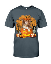 Load image into Gallery viewer, Chihuahua Book Pumpkin Halloween Gift For Dog Lovers Guys Tee
